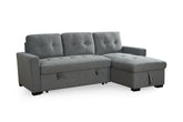 Alder Universal Fabric Corner Sofabed - Grey