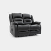 Alva Electric Recliner Sofa Black 2 Seater