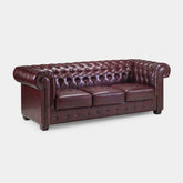 Chesterfield Sofa Oxblood 3 Seater