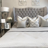 Roselyn Bed With Ottoman Gas Lift, Storage Box & Mattress Options