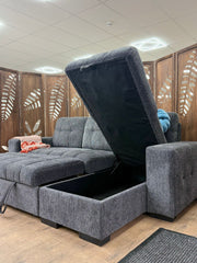 Palermo Universal Corner Sofabed With Storage â€“ Grey