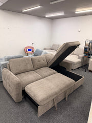 Moscow Universal Corner Sofabed With Storage - Brown