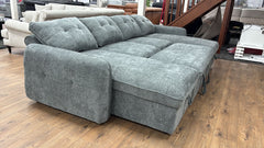 Moscow U Shaped Storage Sofa Bed - Grey