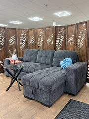 Palermo Universal Corner Sofabed With Storage â€“ Grey