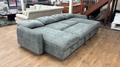Moscow U Shaped Storage Sofa Bed - Grey