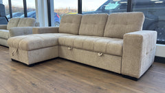 Palermo Universal Corner Sofabed With Storage â€“ Beige