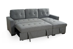 Alder Universal Fabric Corner Sofabed - Grey