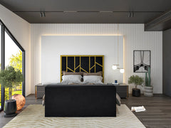 Alicia Luxe Metal Electric TV Bed Frame