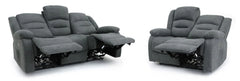 Alva Electric Recliner 3+2 Sofa Set - Graphite