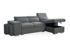 Artemis Universal Fabric Corner Sofabed - Grey