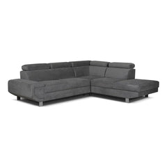 Artic Right Hand Facing Corner Sofa Bed With Storage Box - Grey