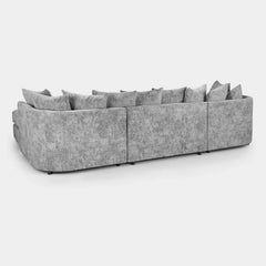 Bishop Scatterback Sofa Platinum U Shape Corner