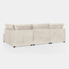 Carnaby Sofa Plush Beige U Shape Corner