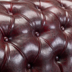Chesterfield Sofa Oxblood Armchair Red