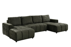 Shanghai Luxury U Shape Sofa Bed - Green