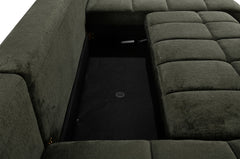 Shanghai Luxury U Shape Sofa Bed - Green