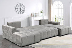 Shanghai Luxury U Shape Sofa Bed - Grey