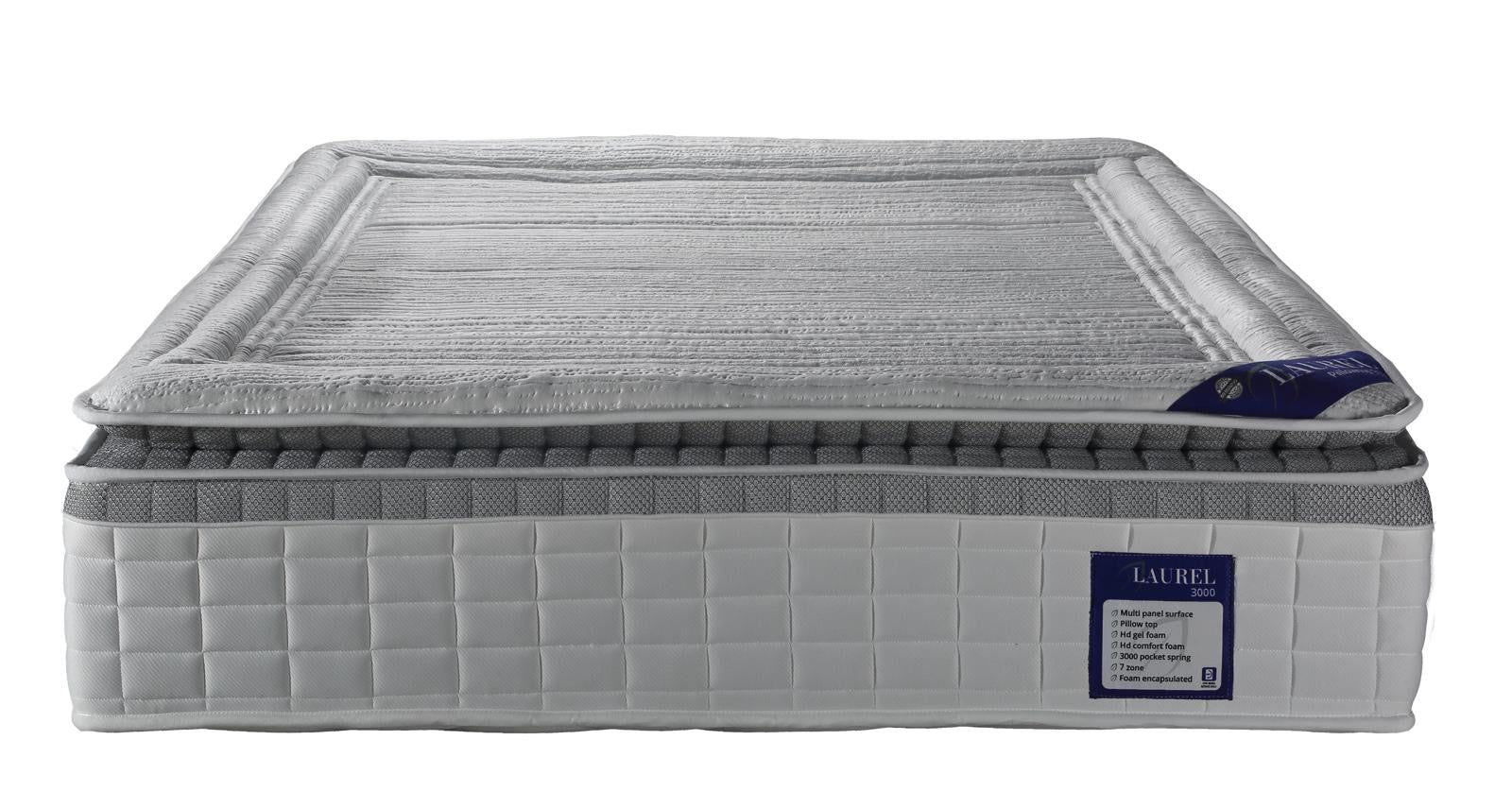 Laurel Pillowtop 3000 Mattress - Medium Firm Soft Top
