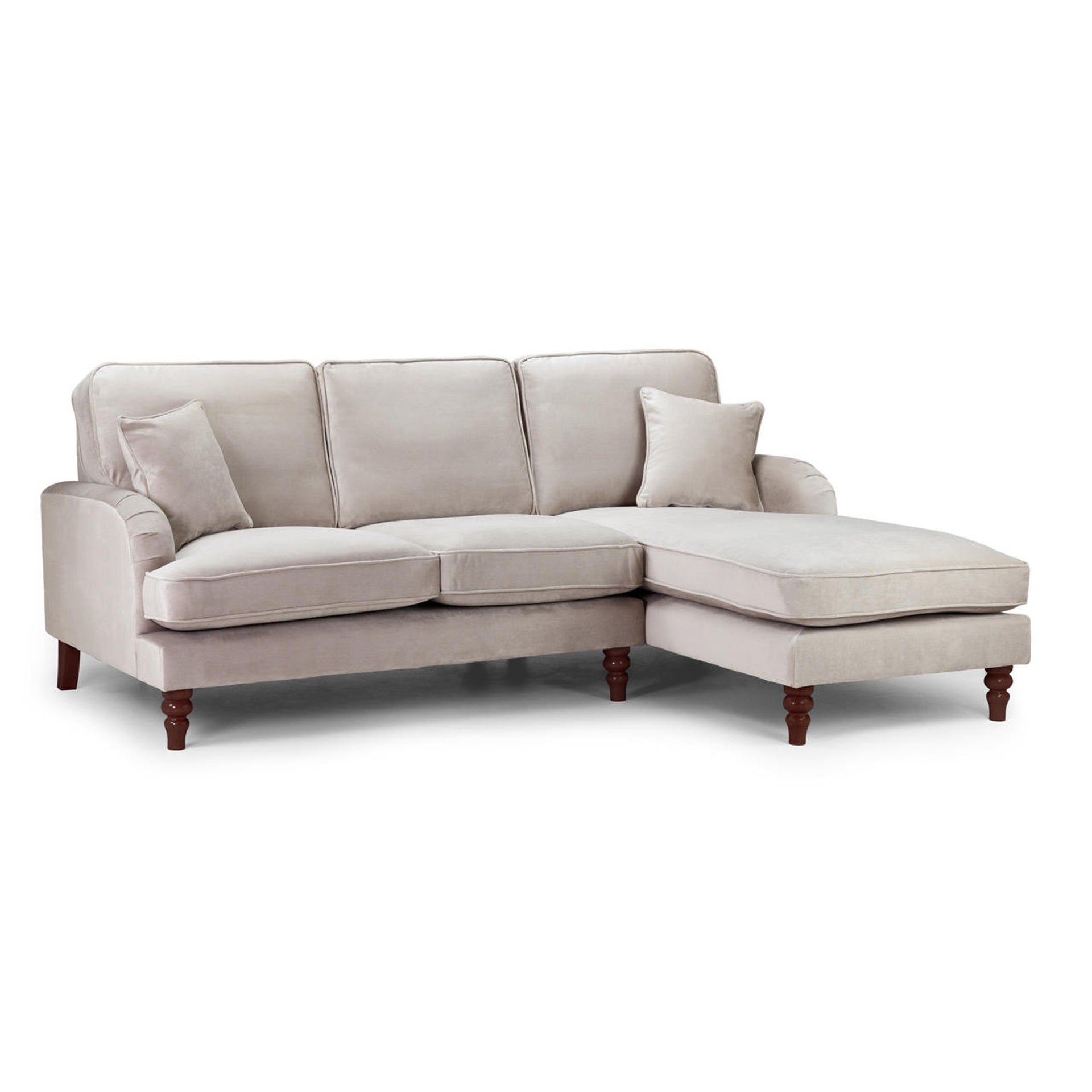 Fabiola Right Hand Facing Corner Sofa - Beige
