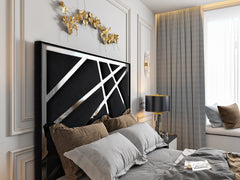 Forsman Upholstered Soft Velvet Electric Tv Bed Frame