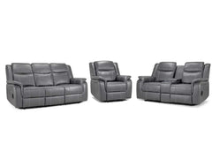 Galaxy Tech Electric Recliner 3+2+1 Sofa - Grey