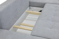 Granville U Shape Corner Sofabed - Grey
