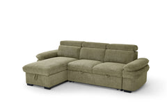 Hudson Universal Corner Sofa Bed - Green