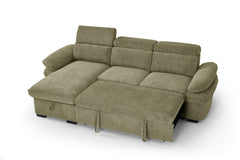 Hudson Universal Corner Sofa Bed - Green