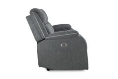 Harald Electric Recliner 2 Seater Sofa - Graphite