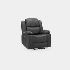 Harald Electric Recliner Sofa Black Armchair