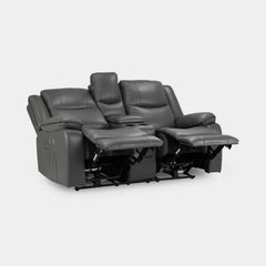 Harald Electric Recliner Sofa Black 2 Seater