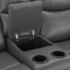 Harald Electric Recliner Sofa Black 2 Seater