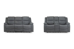 Harald Recliner Grey Fabric 3+2 Bundle