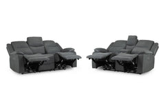 Harald Recliner Grey Fabric 3+2 Bundle