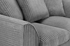 Harley Jumbo 3+2 Seater Sofa - Grey