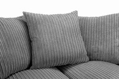 Harley Jumbo 3+2 Seater Sofa - Grey