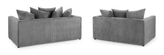 Harley Jumbo 3+2 Seater Sofa - Grey