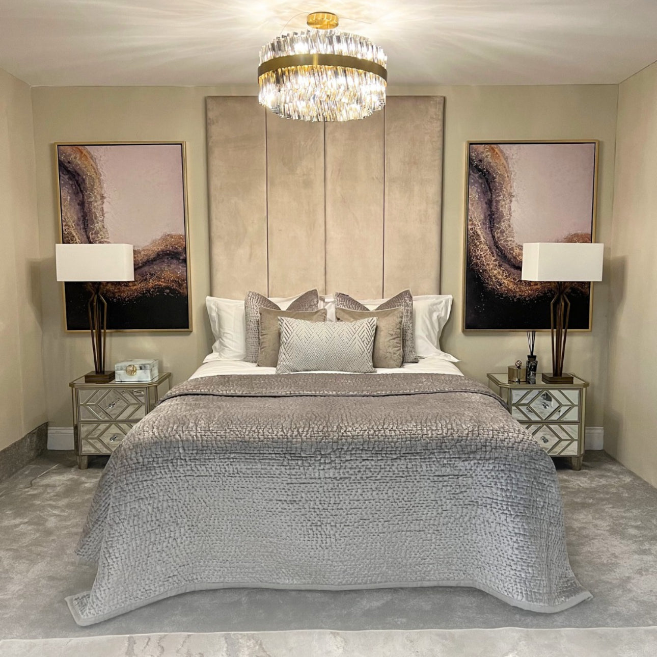 Sydney 4 Panel Wall Headboard Bed