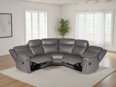 Myra Recliner Leather Large Corner Sofa Set