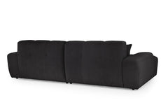 Jacob Black Left Hand Facing Corner Sofa