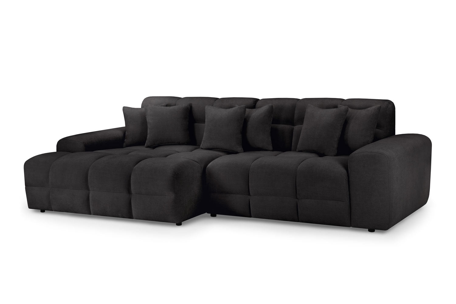 Jacob Black Left Hand Facing Corner Sofa
