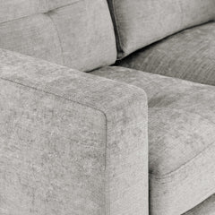 Jerry Sofa Grey Fabric 3 Seater
