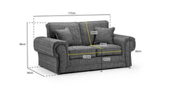 Kachayr Sofa 2 Seater - Grey