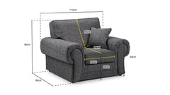 Kachayr Sofa Armchair - Grey