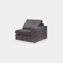 Kiana Modular Sofa Grey Right Hand Arm Piece