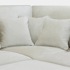Kiana Modular Sofa Ivory Right Hand Arm Piece