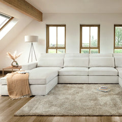 Kiana Modular Sofa Ivory Large Corner