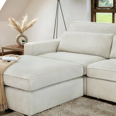Kiana Modular Sofa Ivory Large Corner