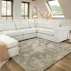 Kiana Modular Sofa Ivory Left Hand Facing Corner