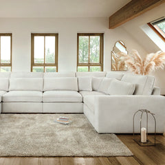 Kiana Modular Sofa Ivory Right Hand Facing Corner